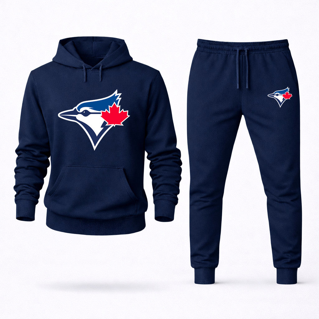 Toronto Blue Jays Hoodie and Joggers Set - Navy