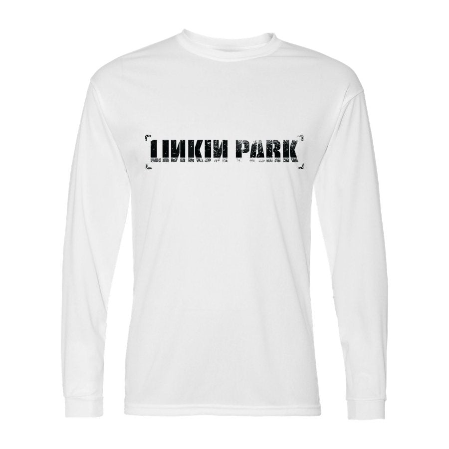 Men's Linkin Park Polyester Long Sleeve T-Shirt - White