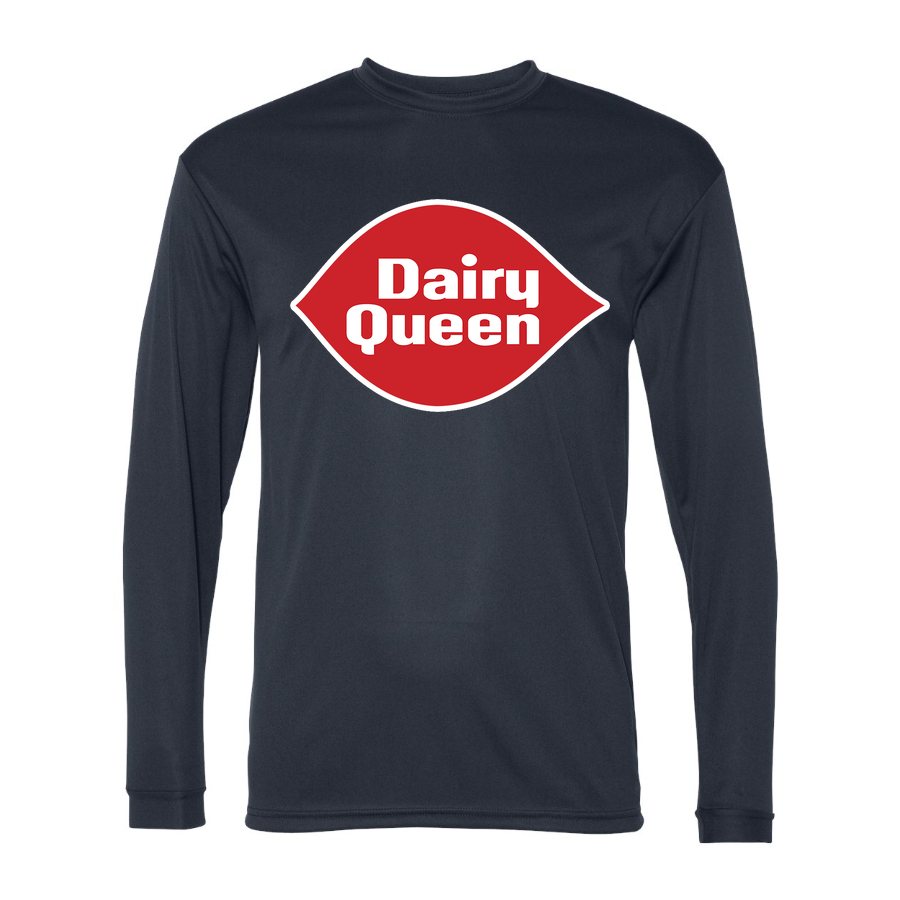Men's Dairy Queen Polyester Long Sleeve T-Shirt - Navy