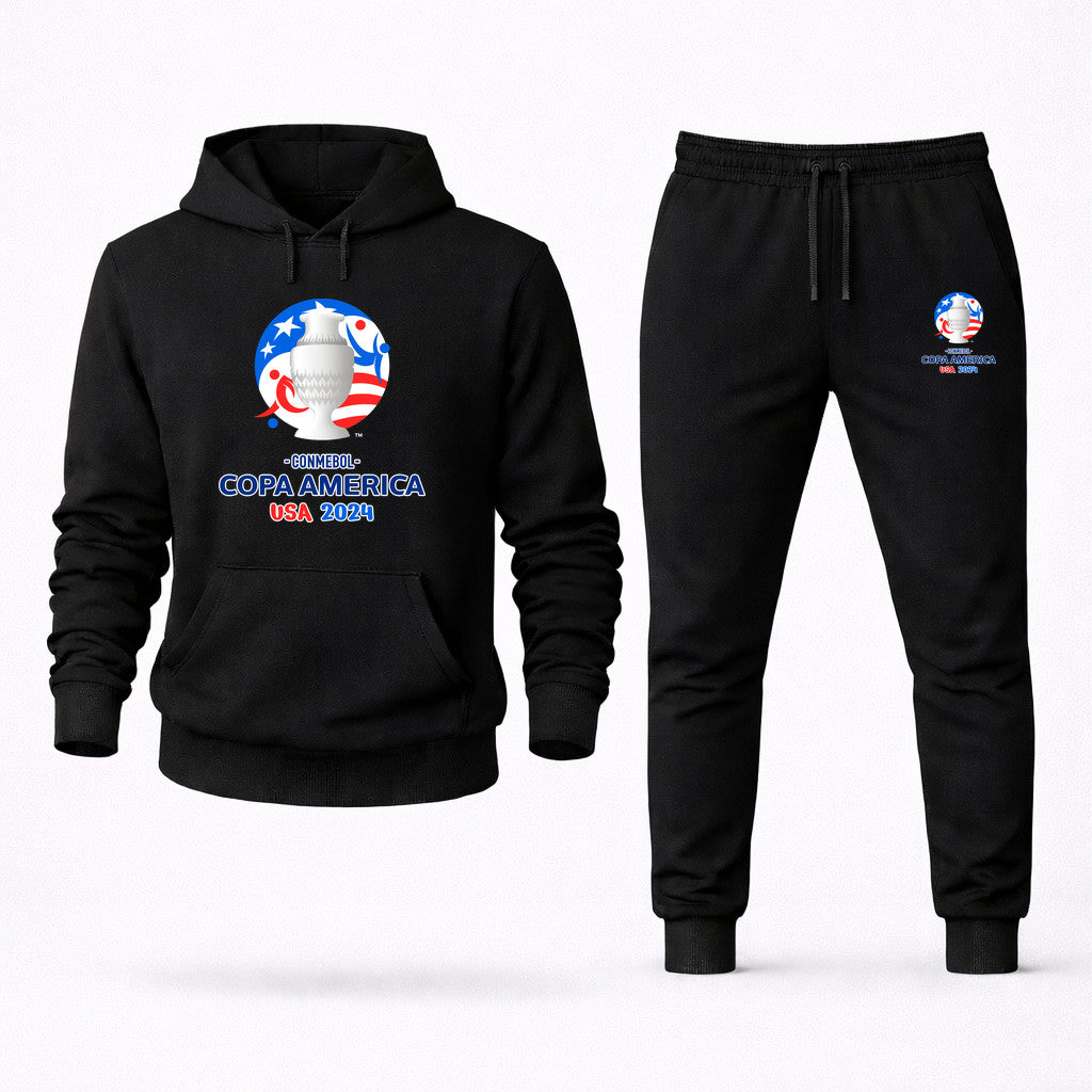 Copa América 2024 Hoodie and Joggers Set - Black