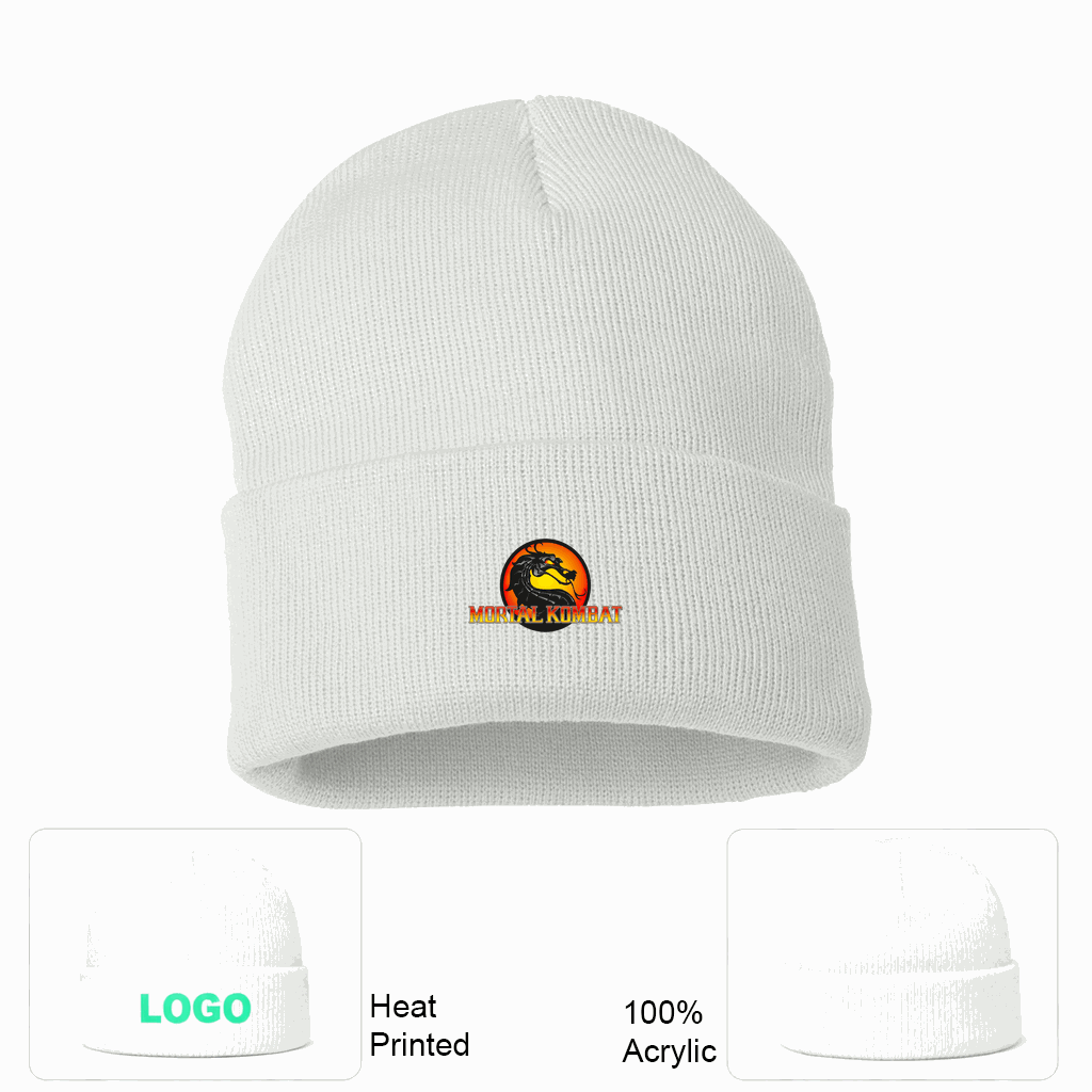 Mortal Kombat Beanie Hat - White