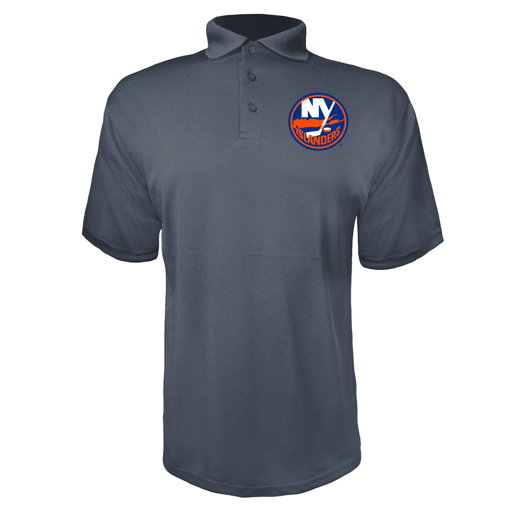 New York Islanders Charcoal polyester polo