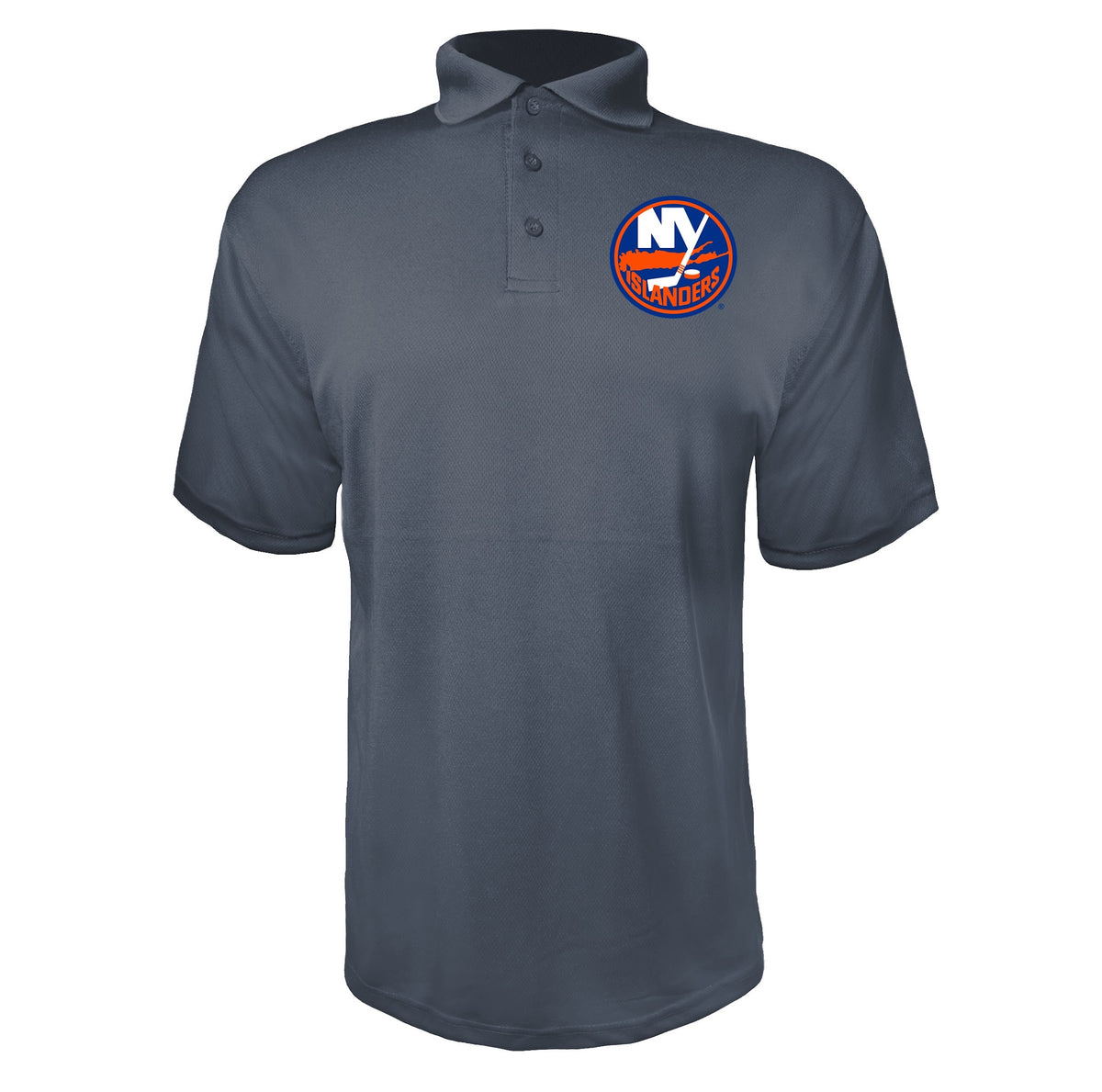 New York Islanders Charcoal polyester polo