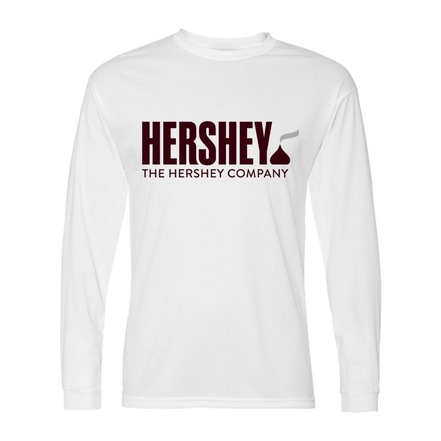 Men's Hershey food Polyester Long Sleeve T-Shirt - White