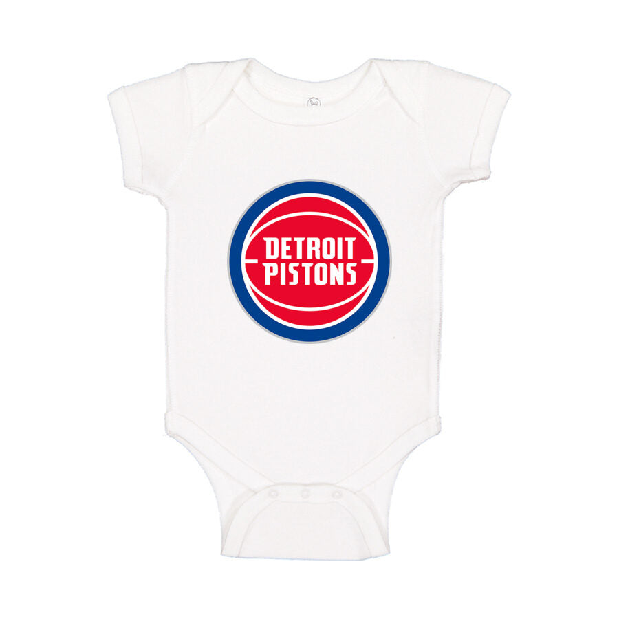 Detroit Pistons Baby Romper Onesie - White