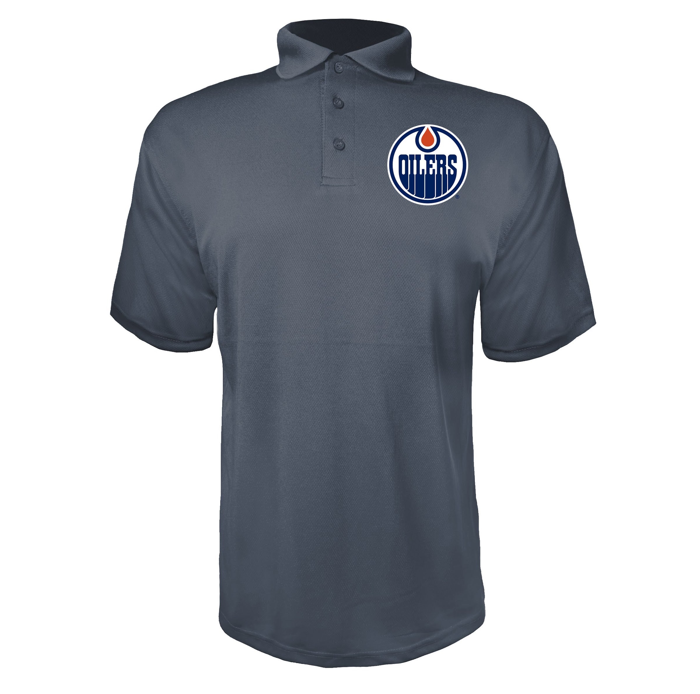 Edmonton Oilers Charcoal polyester polo