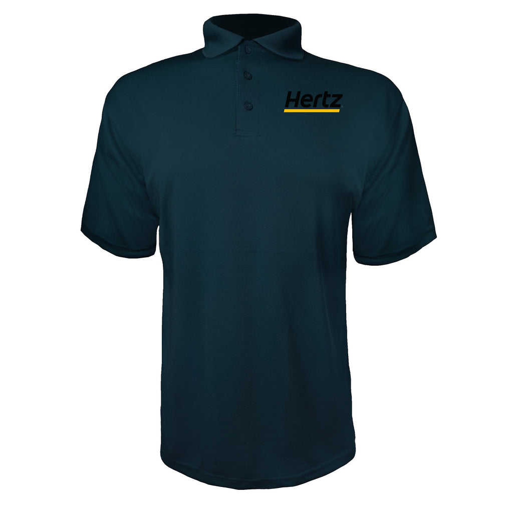 Hertz men's polyester polo in Navy