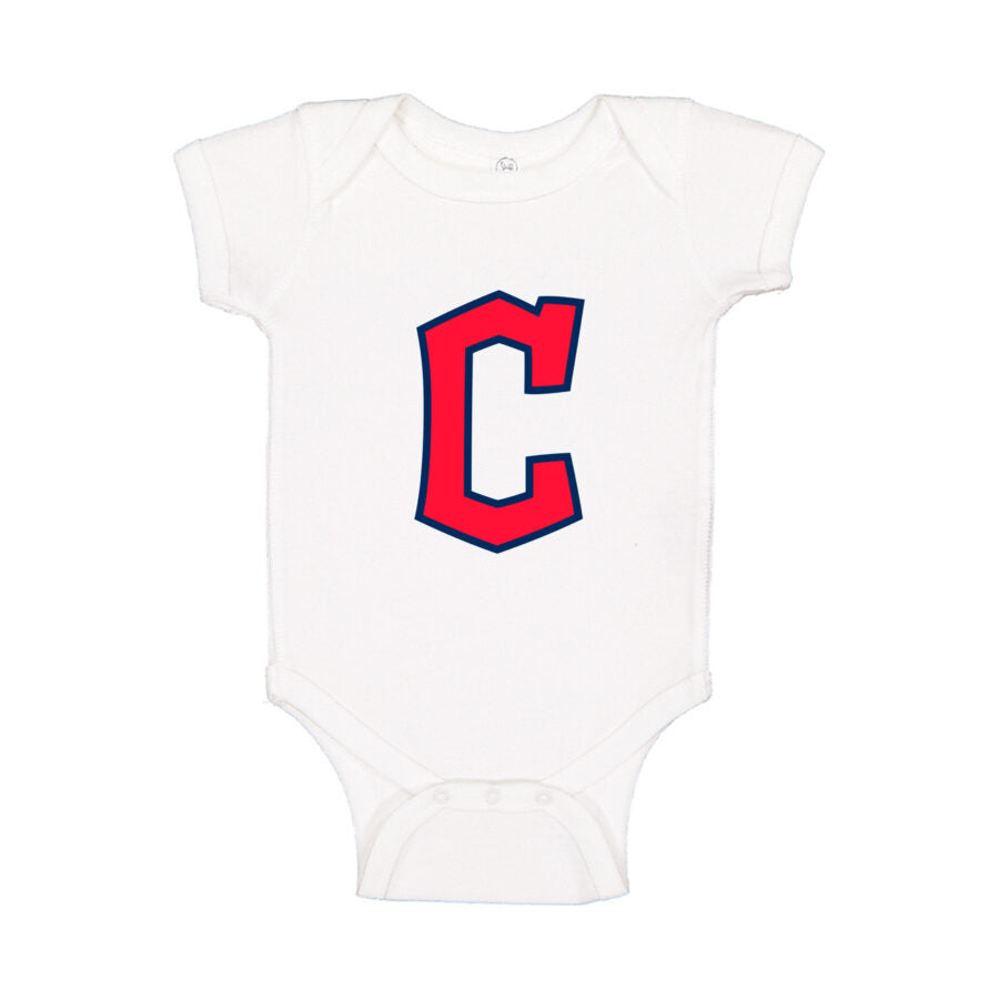 Cleveland Guardians Baby Romper Onesie - White