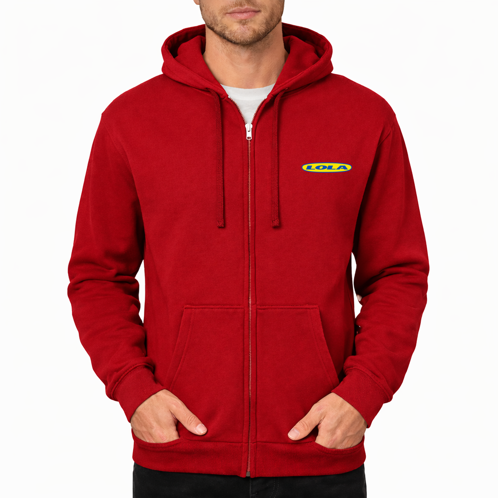 Men's Lola Zipper Hoodie - Red