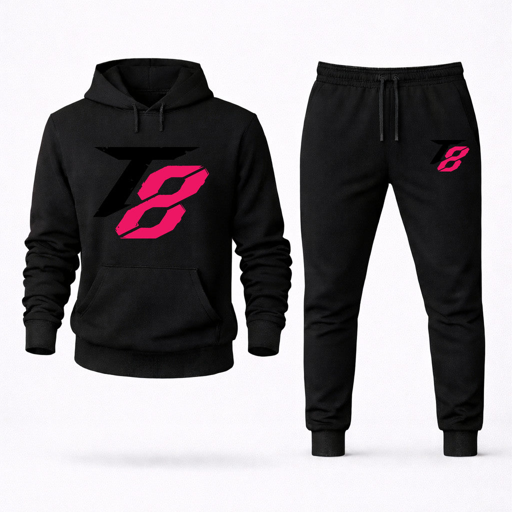 Tekken 8 Black Hoodie and Joggers Set - Black