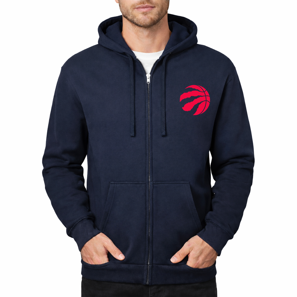 Men's Toronto Raptors Zipper Hoodie - Navy
