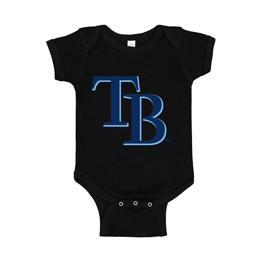 Tampa Bay Rays Baby Romper Onesie - Black