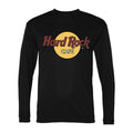 Men's Hard Rock Cafe Polyester Long Sleeve T-Shirt - Black