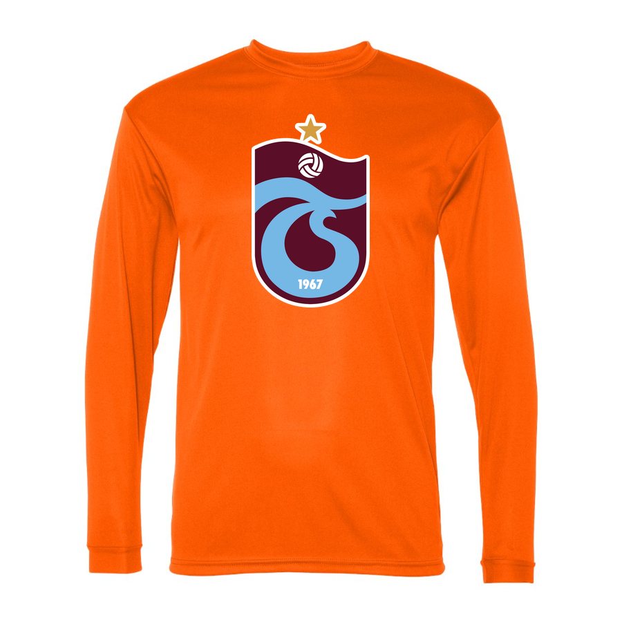 Men's Trabzonspor Polyester Long Sleeve T-Shirt - Safety Orange