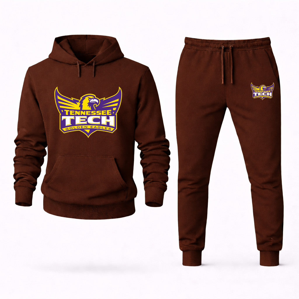 Tennessee Tech Golden Eagles Hoodie and Joggers Set - Brown