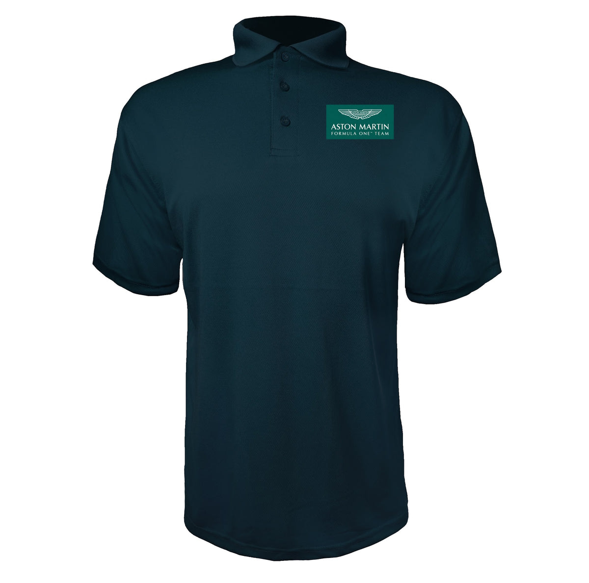 Aston Martin Formula One Team Navy polyester polo