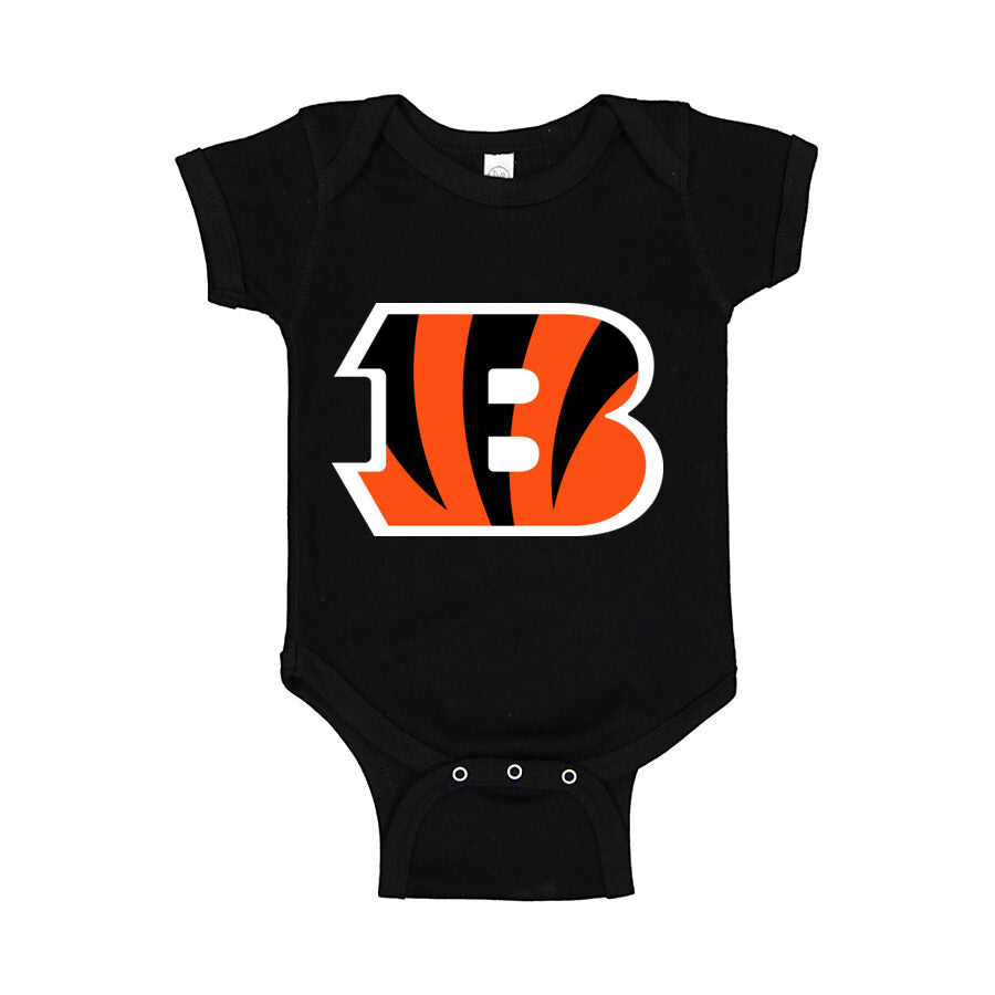 Cincinnati Bengals Baby Romper Onesie - Black