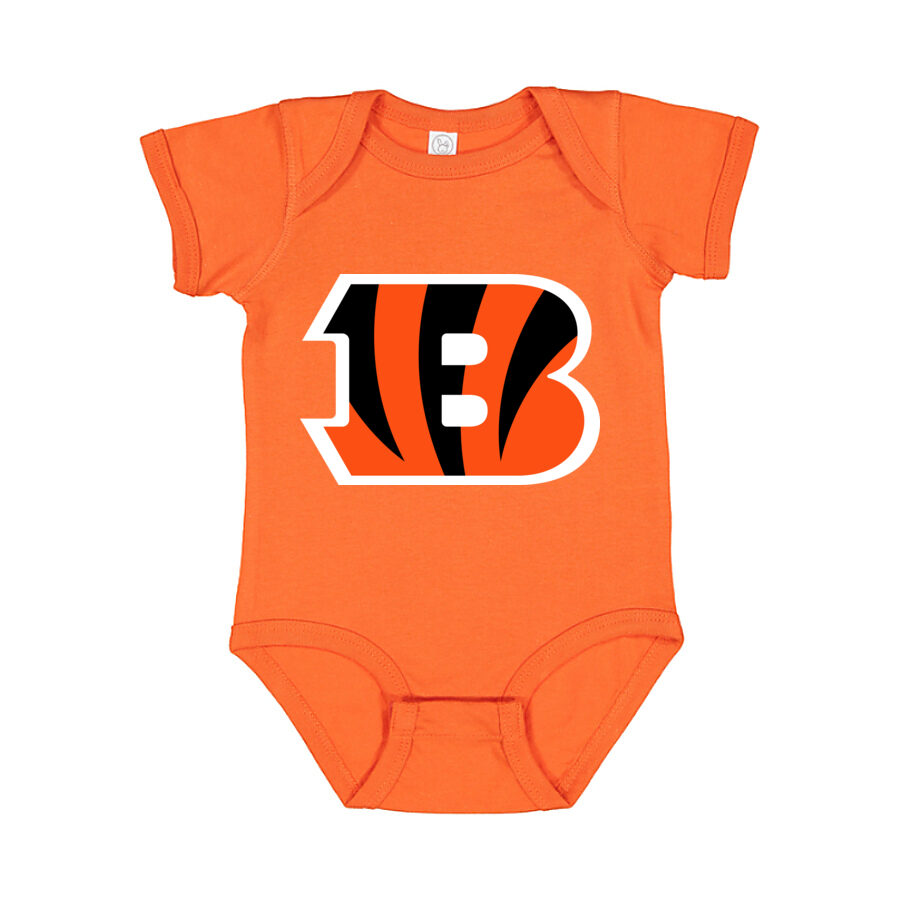 Cincinnati Bengals Baby Romper Onesie - Orange