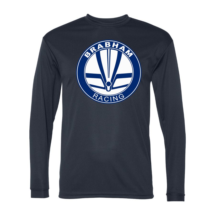 Men's Brabham Racing Polyester Long Sleeve T-Shirt - Navy