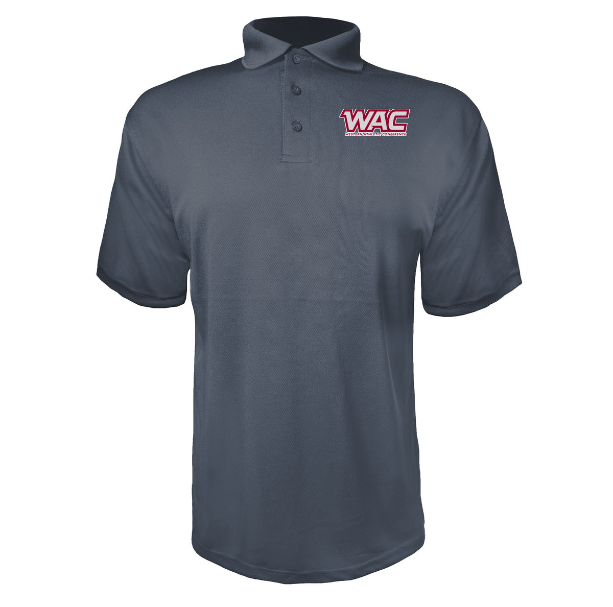 Western Athletic Conference Alternate Charcoal polyester polo