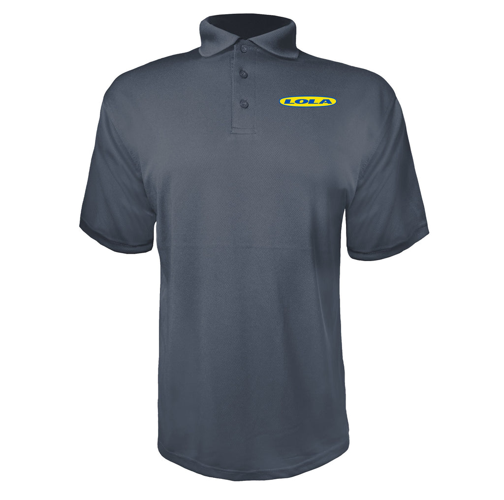 Lola Charcoal polyester polo
