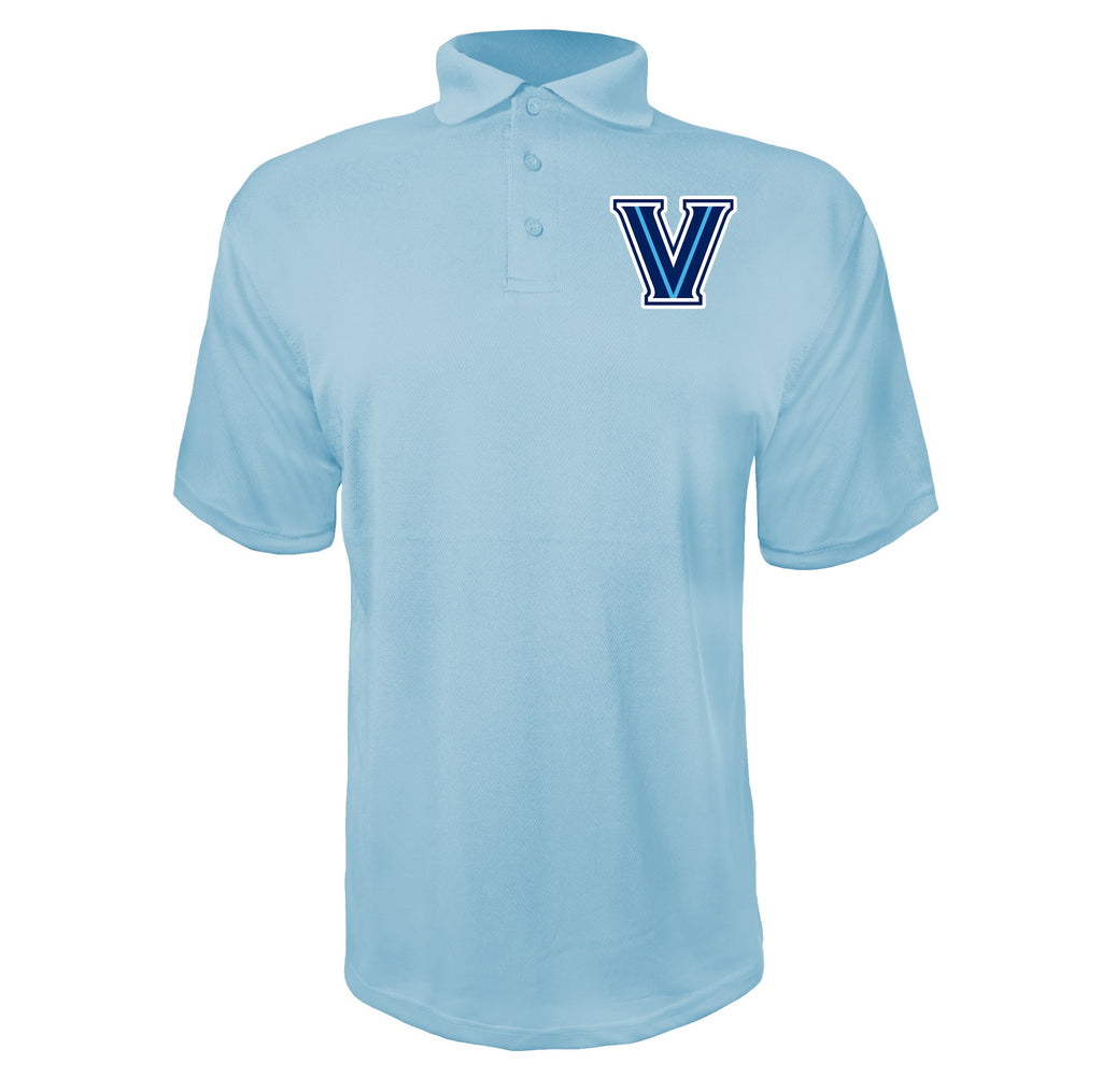 Villanova Wildcats Sky Blue polyester polo