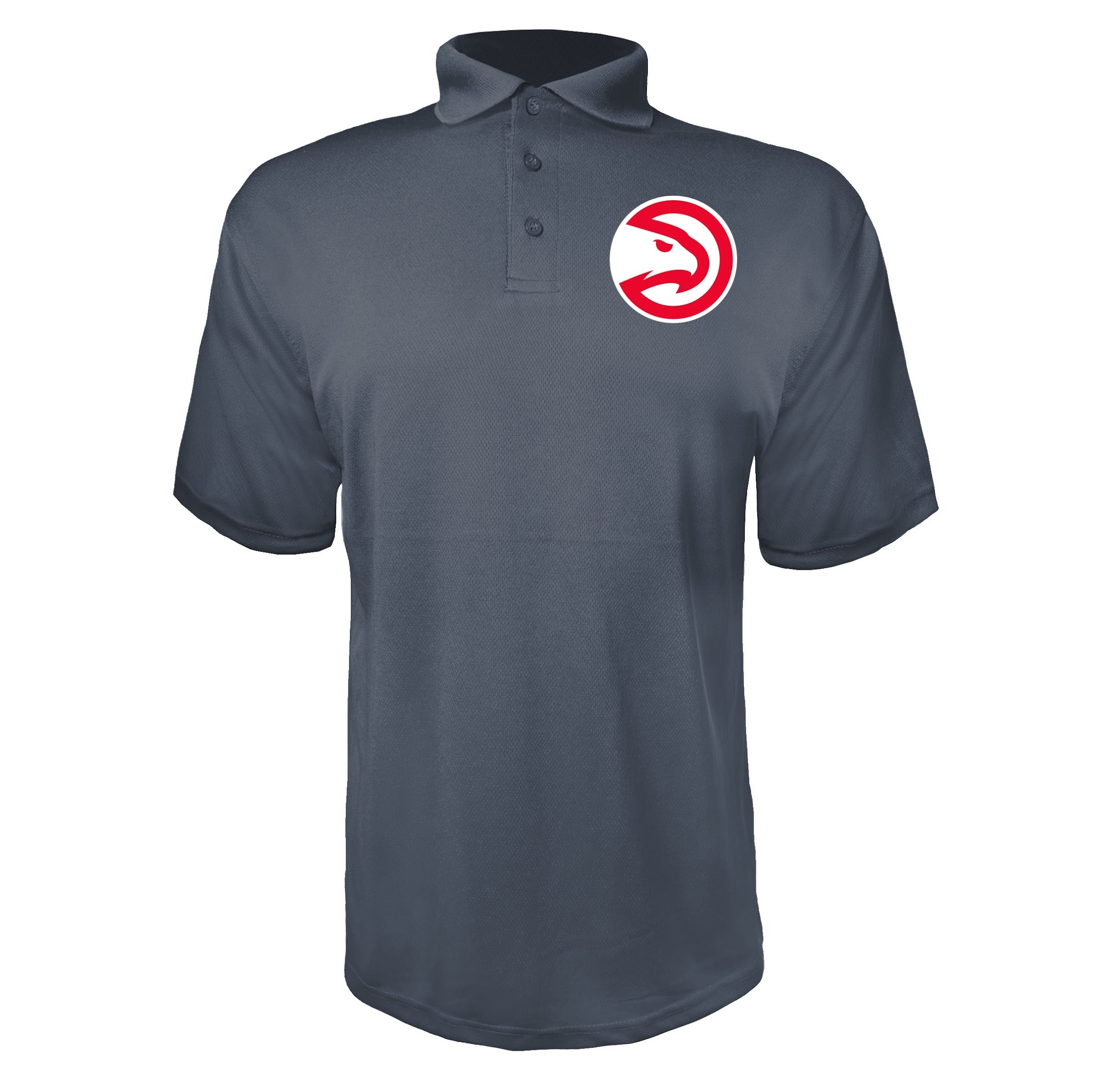 Atlanta Hawks Charcoal polyester polo