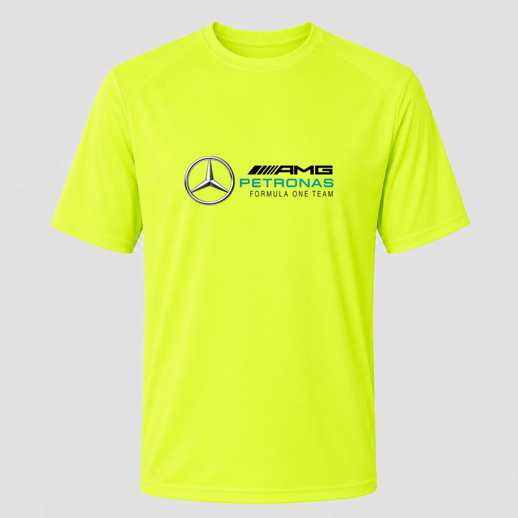 Men's Mercedes AMG Petronas Formula One Team Performance T-Shirt - Safety Green