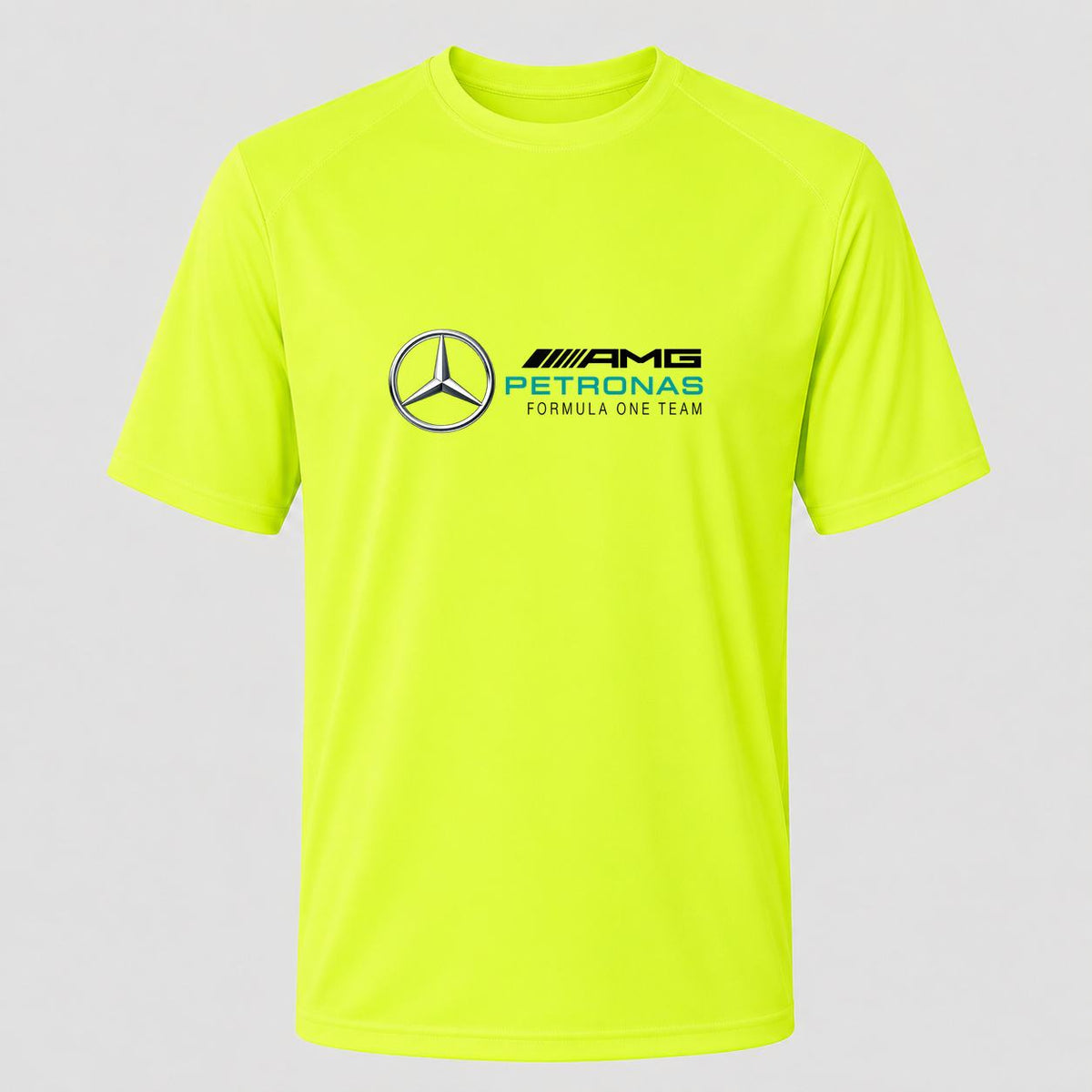 Men's Mercedes AMG Petronas Formula One Team Performance T-Shirt - Safety Green