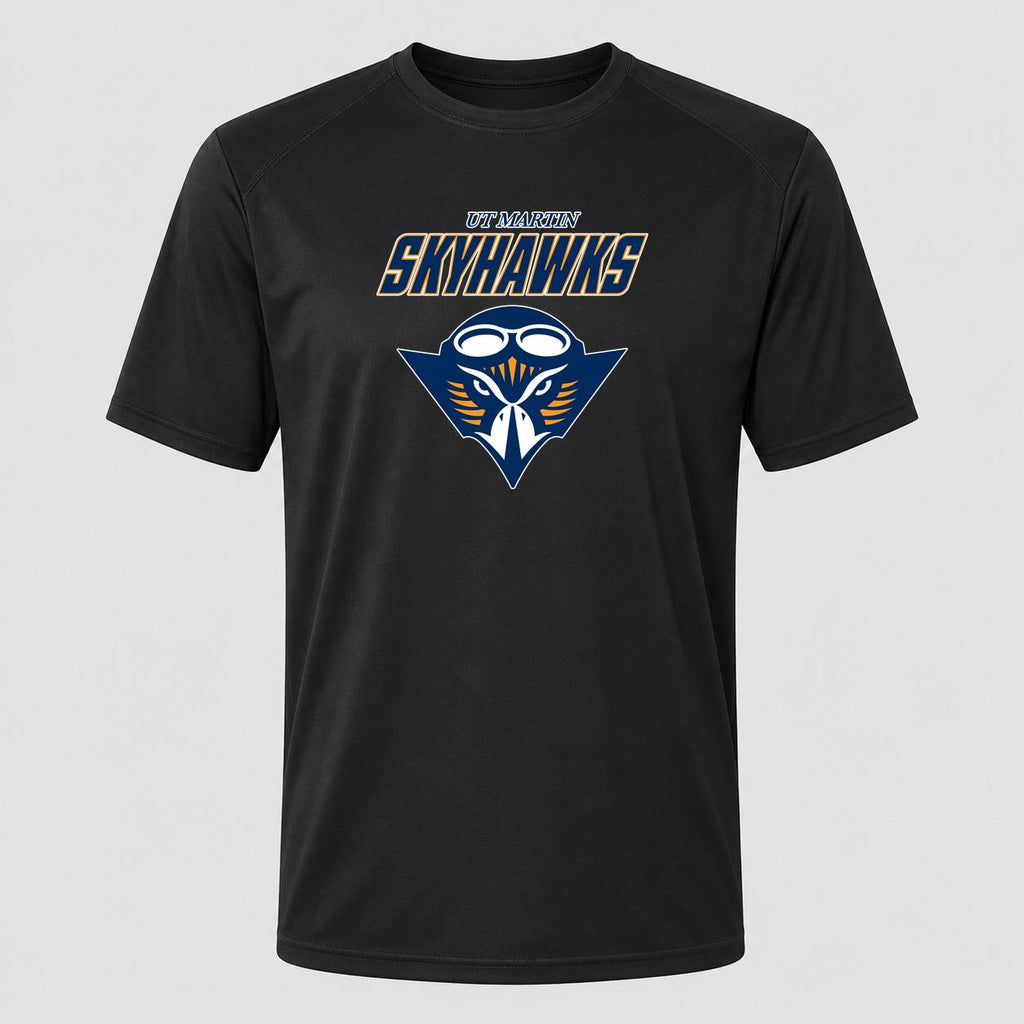Men's Tennessee Martin Skyhawks Design 2 Performance T-Shirt - Black