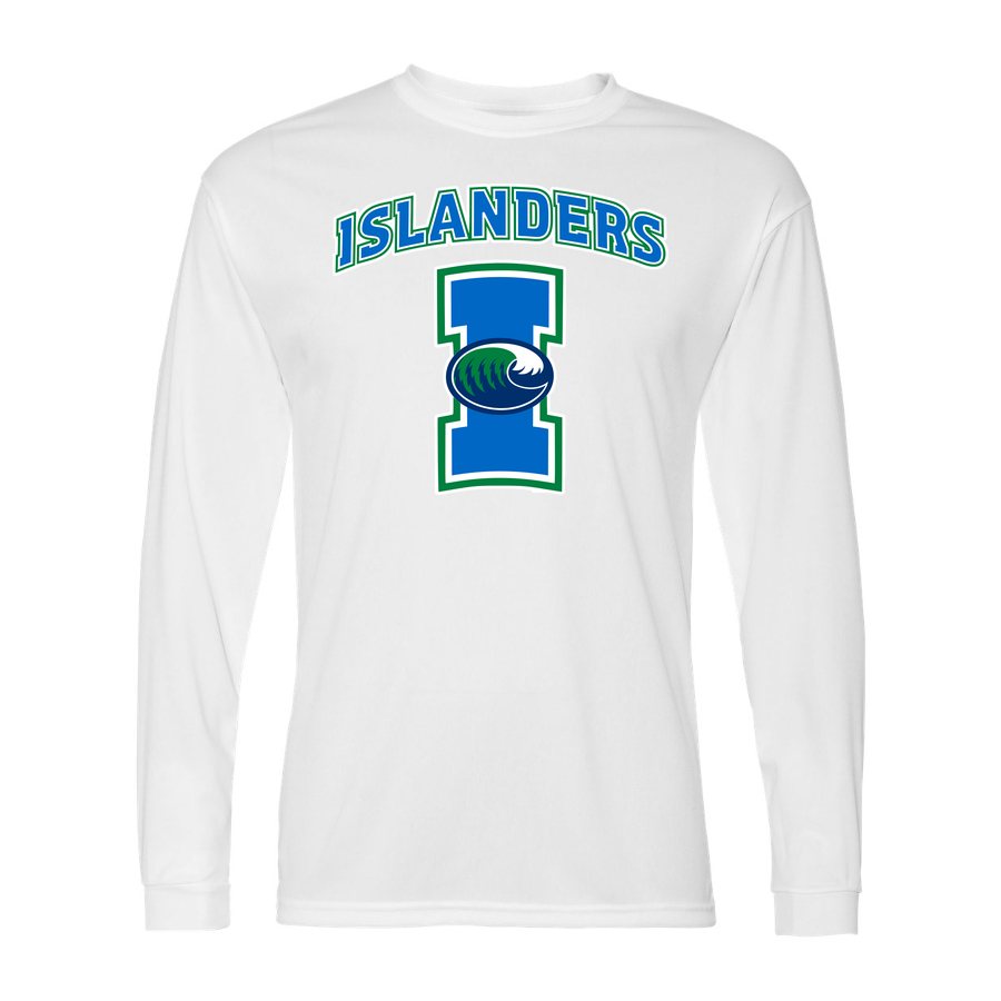 Men's Texas AM CC Islanders Polyester Long Sleeve T-Shirt - White