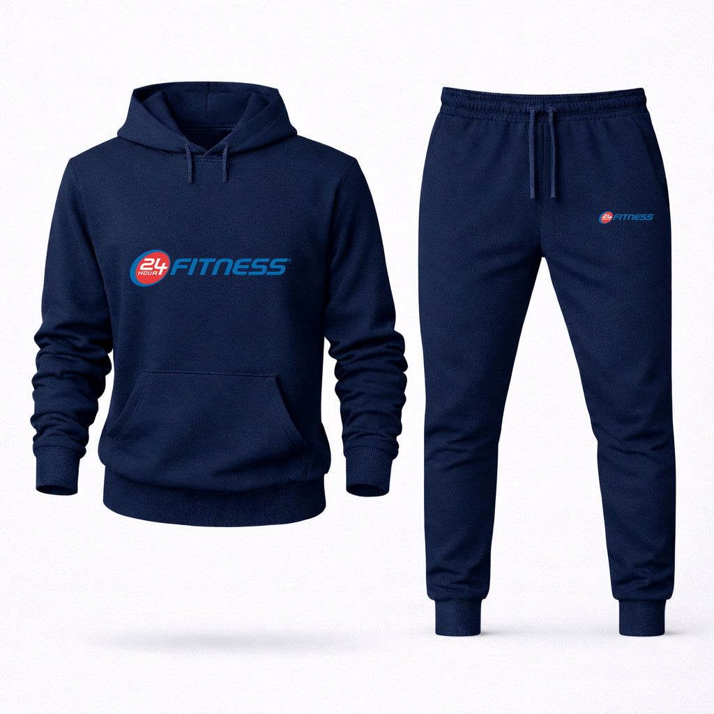 24 Hour Fitness Hoodie and Joggers Set - Navy