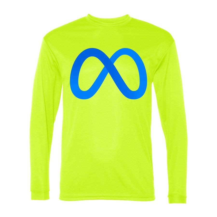 Men's Meta Polyester Long Sleeve T-Shirt - Safety Yellow