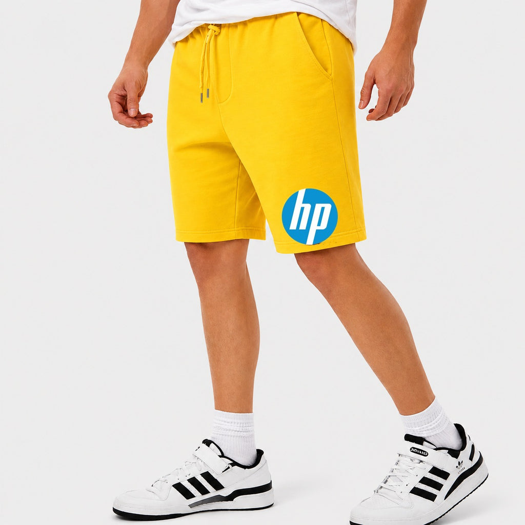 Men's hp Logo Cotton Shorts - Yellow