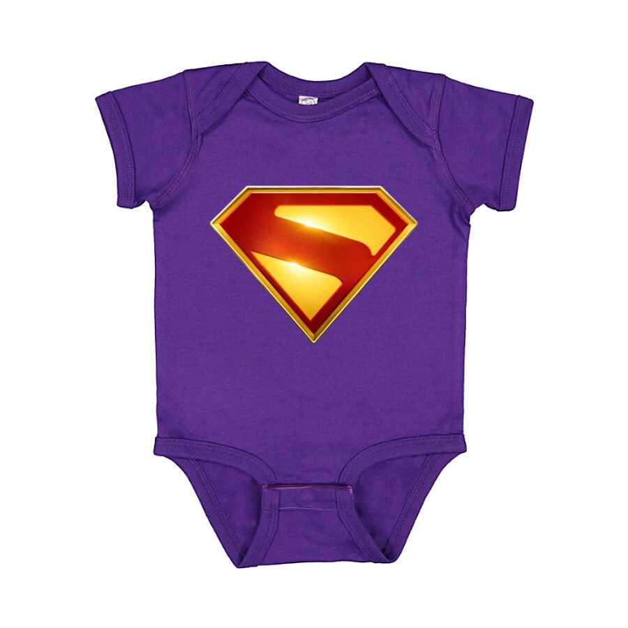 Superman 2025 Baby Romper Onesie - Purple
