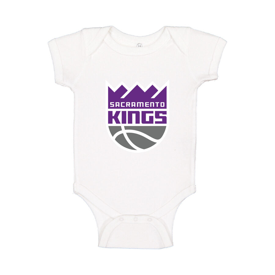 Sacramento Kings Baby Romper Onesie - White