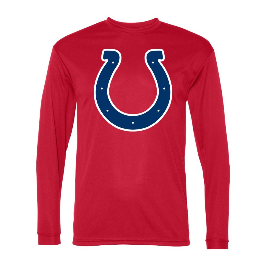 Men's Indianapolis Colts Polyester Long Sleeve T-Shirt - Red
