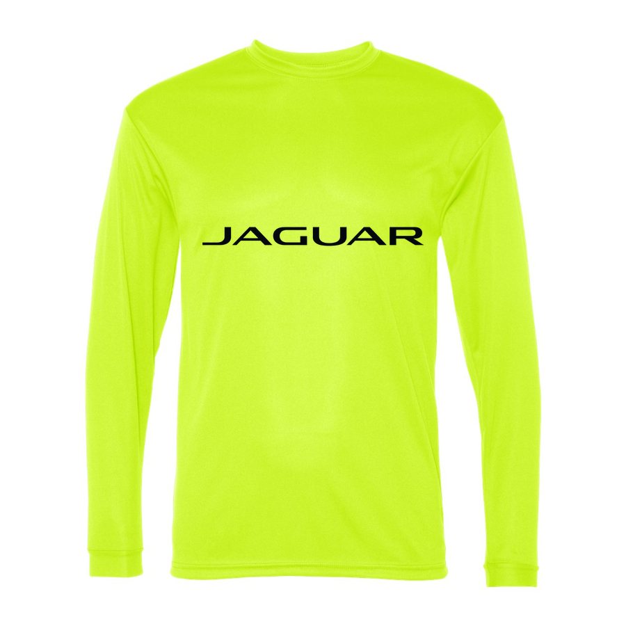 Men's Jaguar Racing Polyester Long Sleeve T-Shirt - Safety Yellow