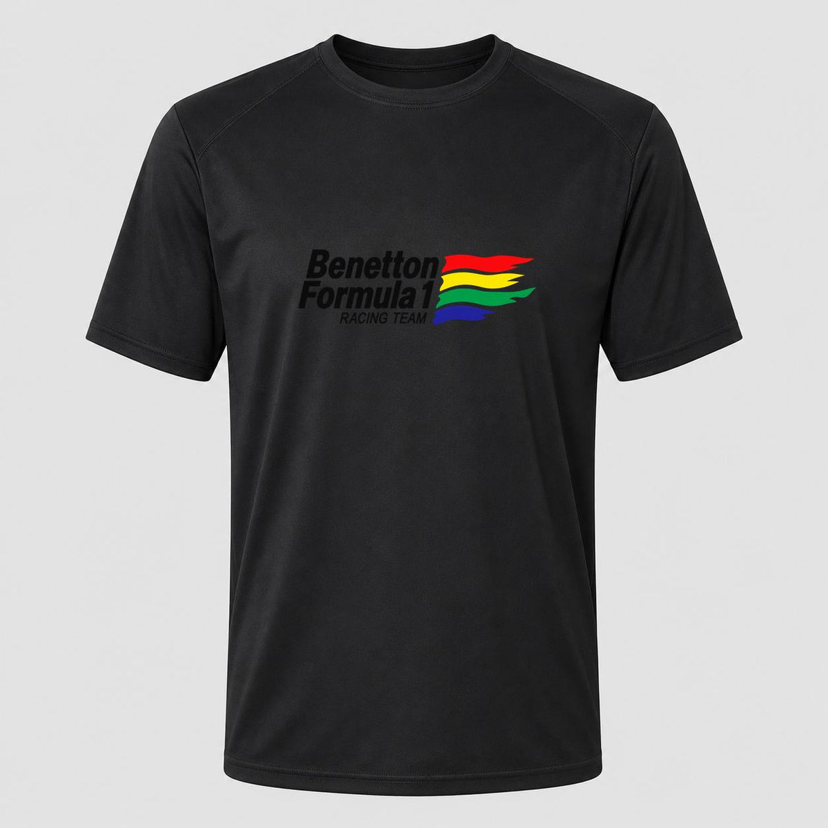 Men's Benetton Formula 1 Racing Team Performance T-Shirt - Black