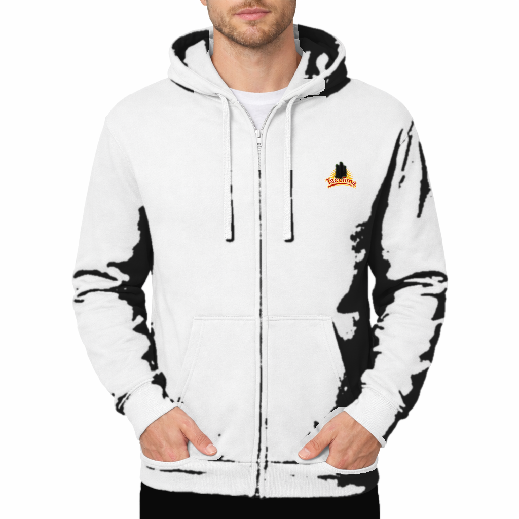 TacoTime Zipper Hoodie - Black
