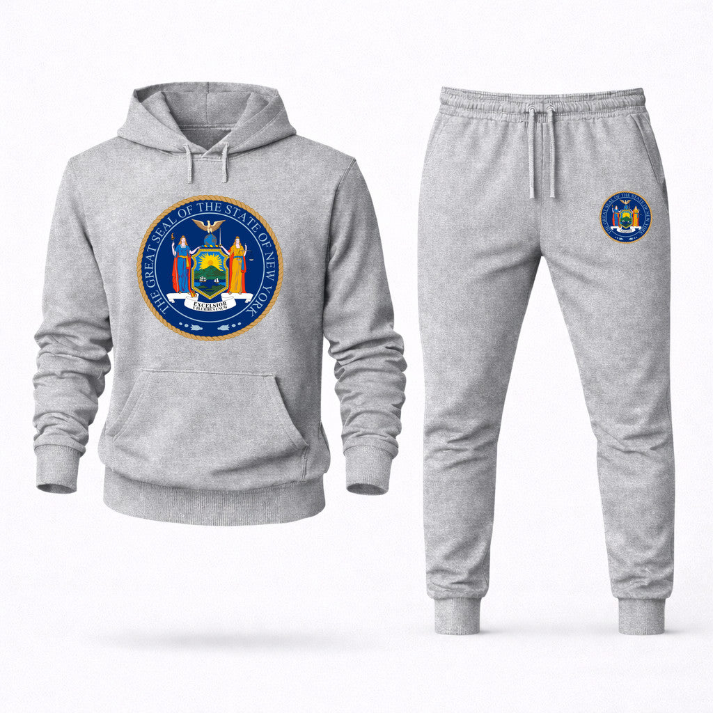 New York Hoodie and Joggers Set - Grey