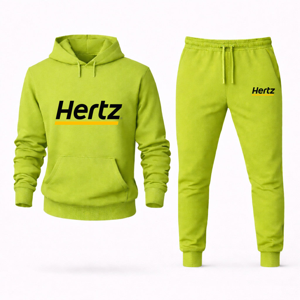Hertz Hoodie and Joggers Set - Lime Green