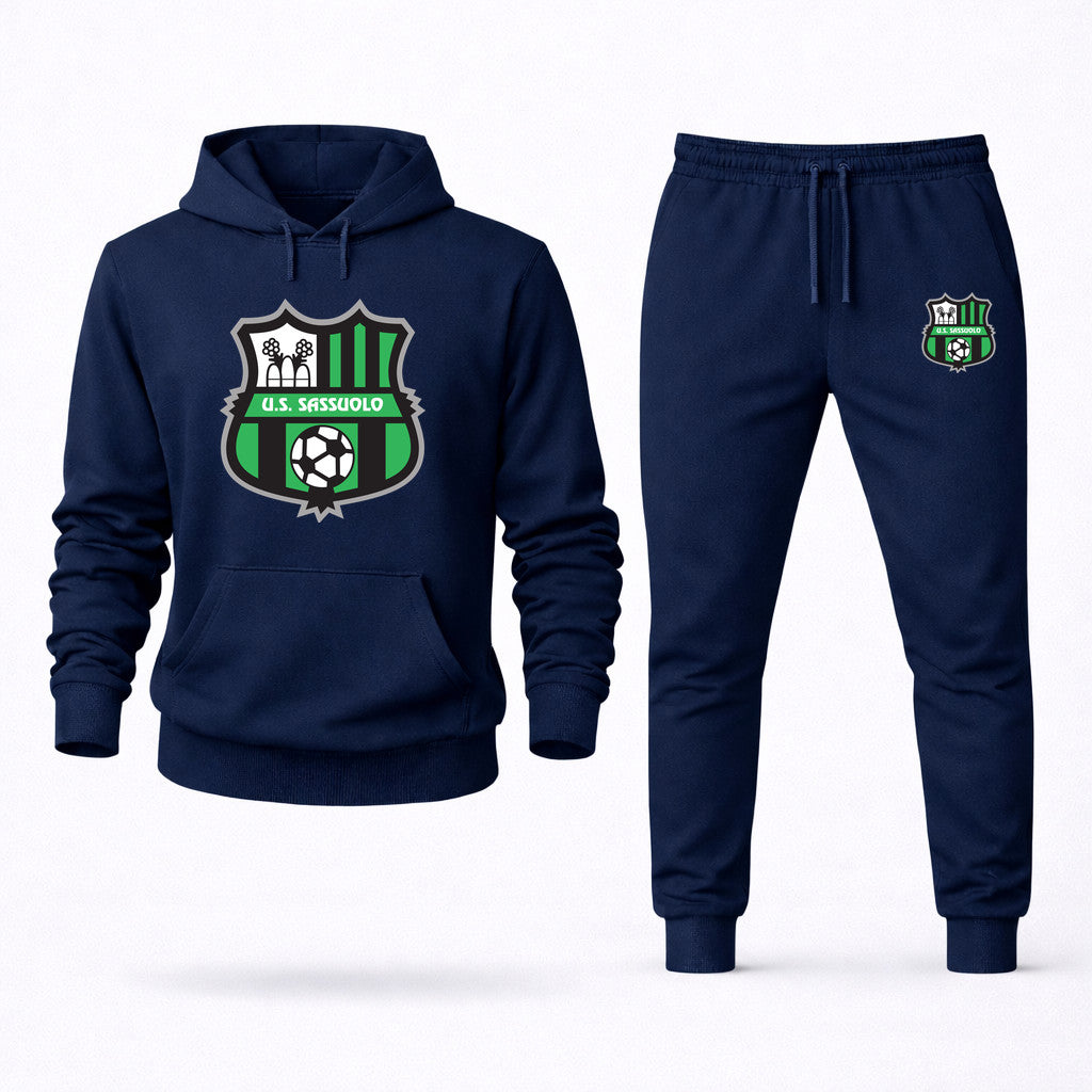 U.S. Sassuolo Soccer Hoodie and Joggers Set - Navy