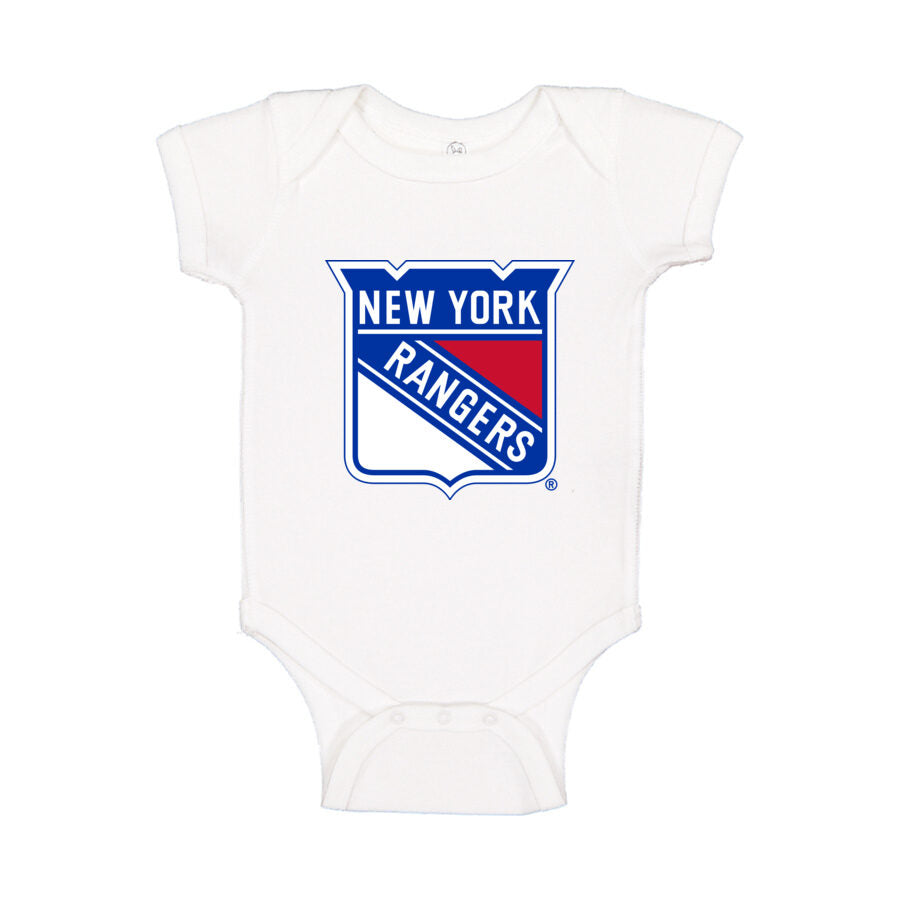 New York Rangers Baby Romper Onesie - White
