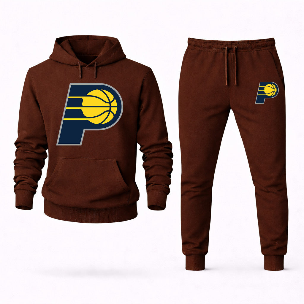 Indiana Pacers Hoodie and Joggers Set - Brown