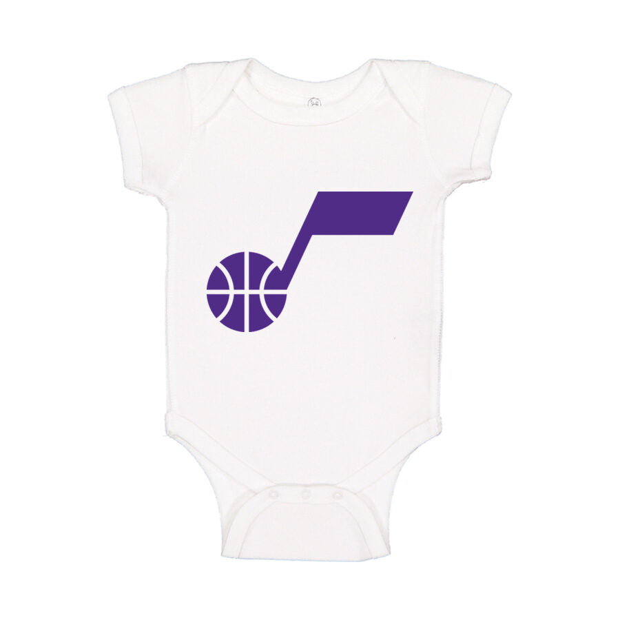 Utah Jazz Baby Romper Onesie - White