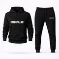 Caterpillar White Hoodie and Joggers Set - Black