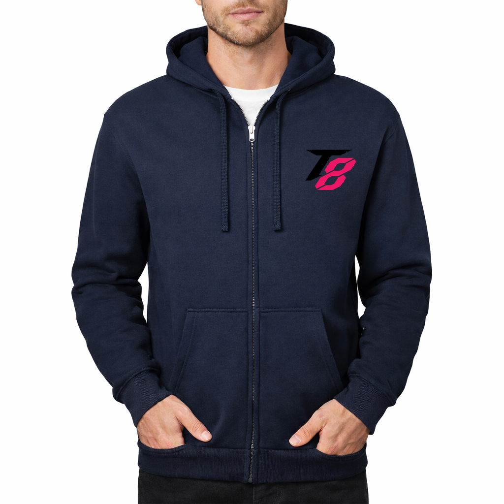Tekken 8 Black Zipper Hoodie - Navy