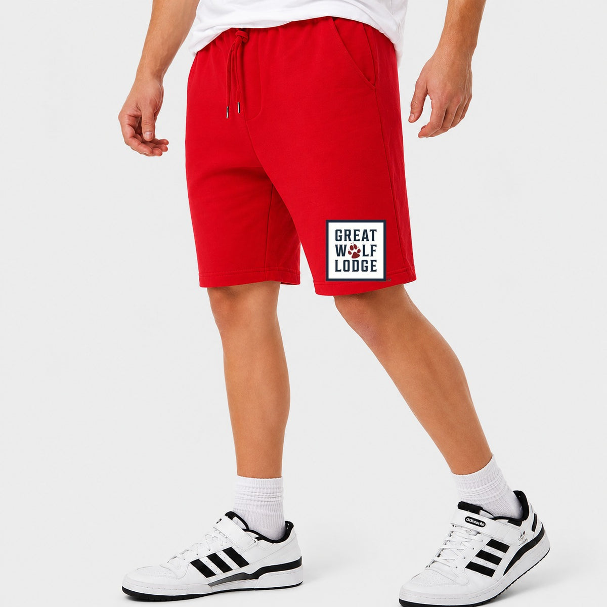 Men's Great Wolf Lodge Cotton Shorts - Red