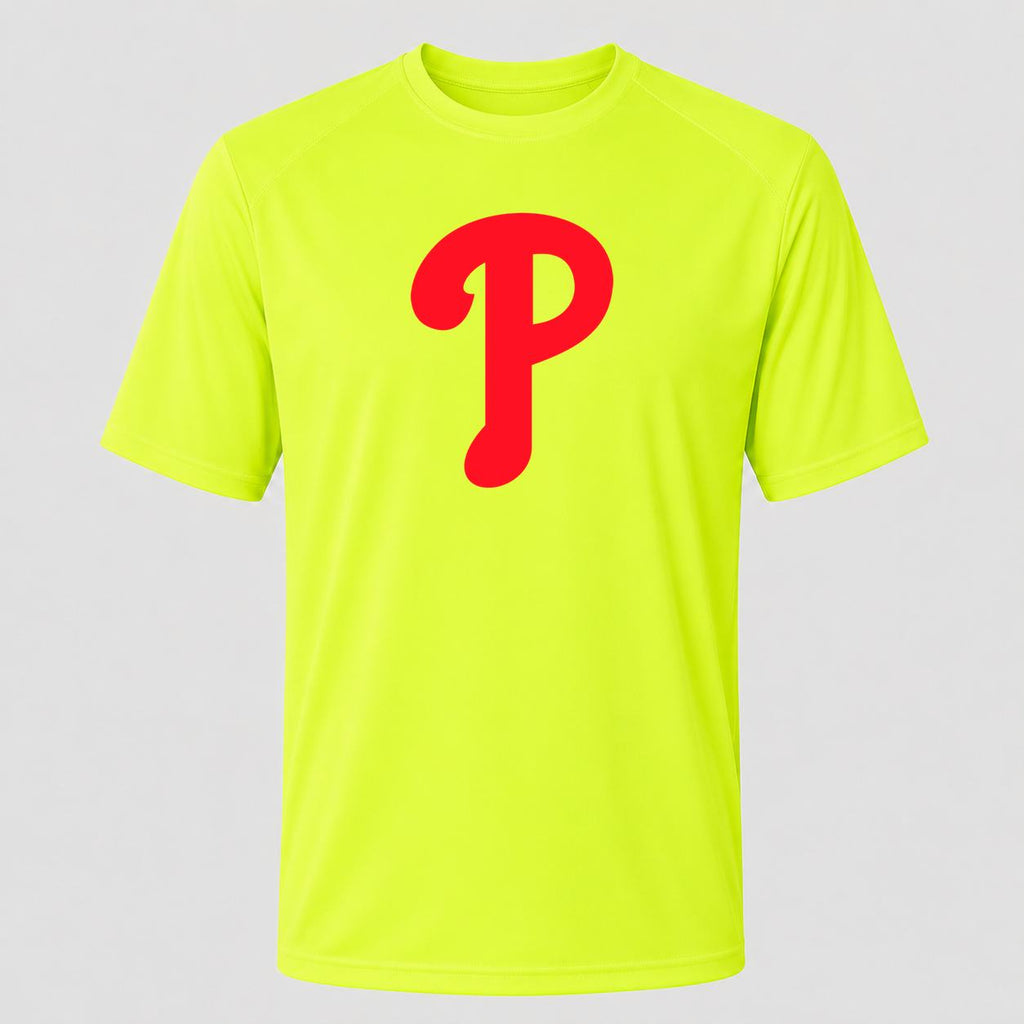 Men's Philadelphia Phillies Performance T-Shirt - Safety Green